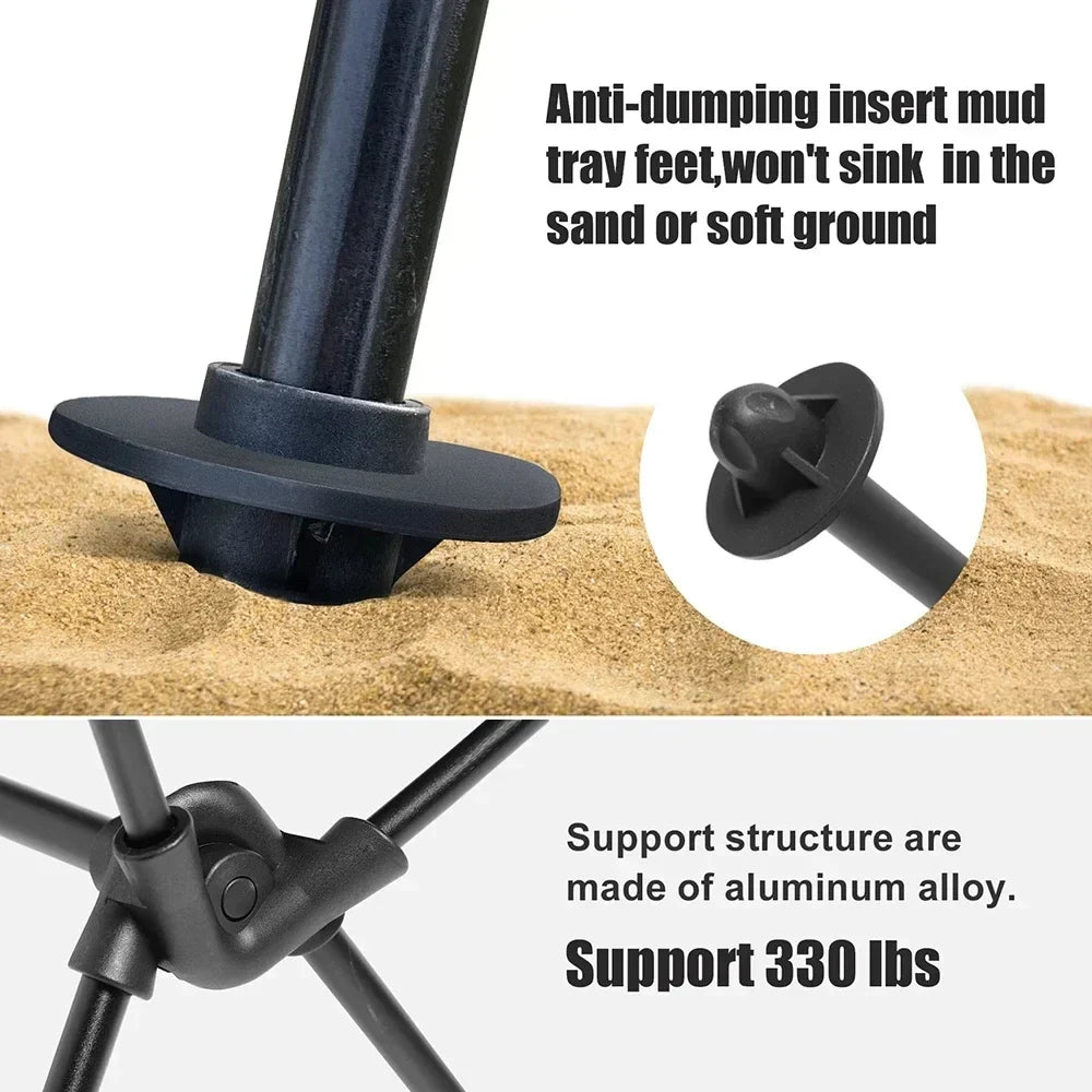 Folding Camping Chair for Comfortable Outdoor Hike Seating