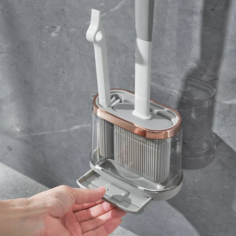 Silikone-toiletbørstesæt med holder – Esilora