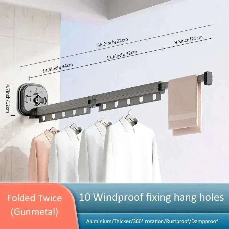 AeroFold Wall Mounted Tumble Dryer Foldable Space Saver For Small Homes