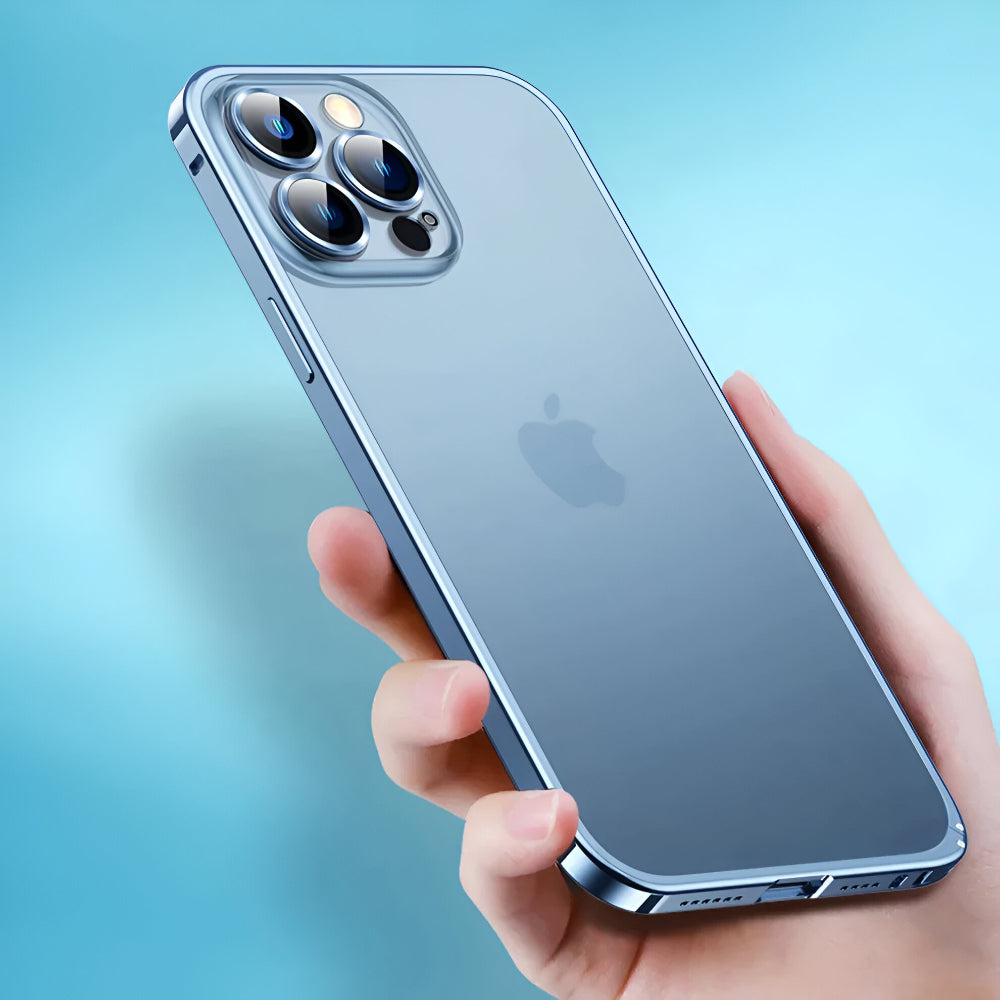 Carcasă de telefon din aluminiu, tip bumper — husă de protecție subțire