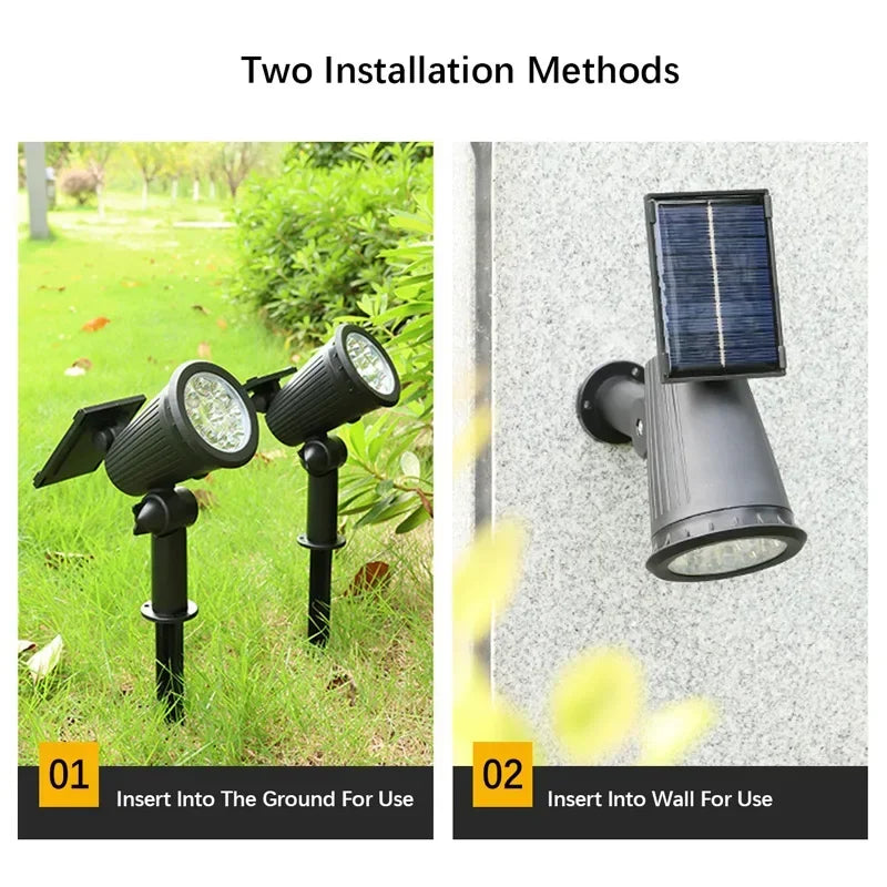 Solarer LED-Gartenstrahler für den Außenbereich - Esilora