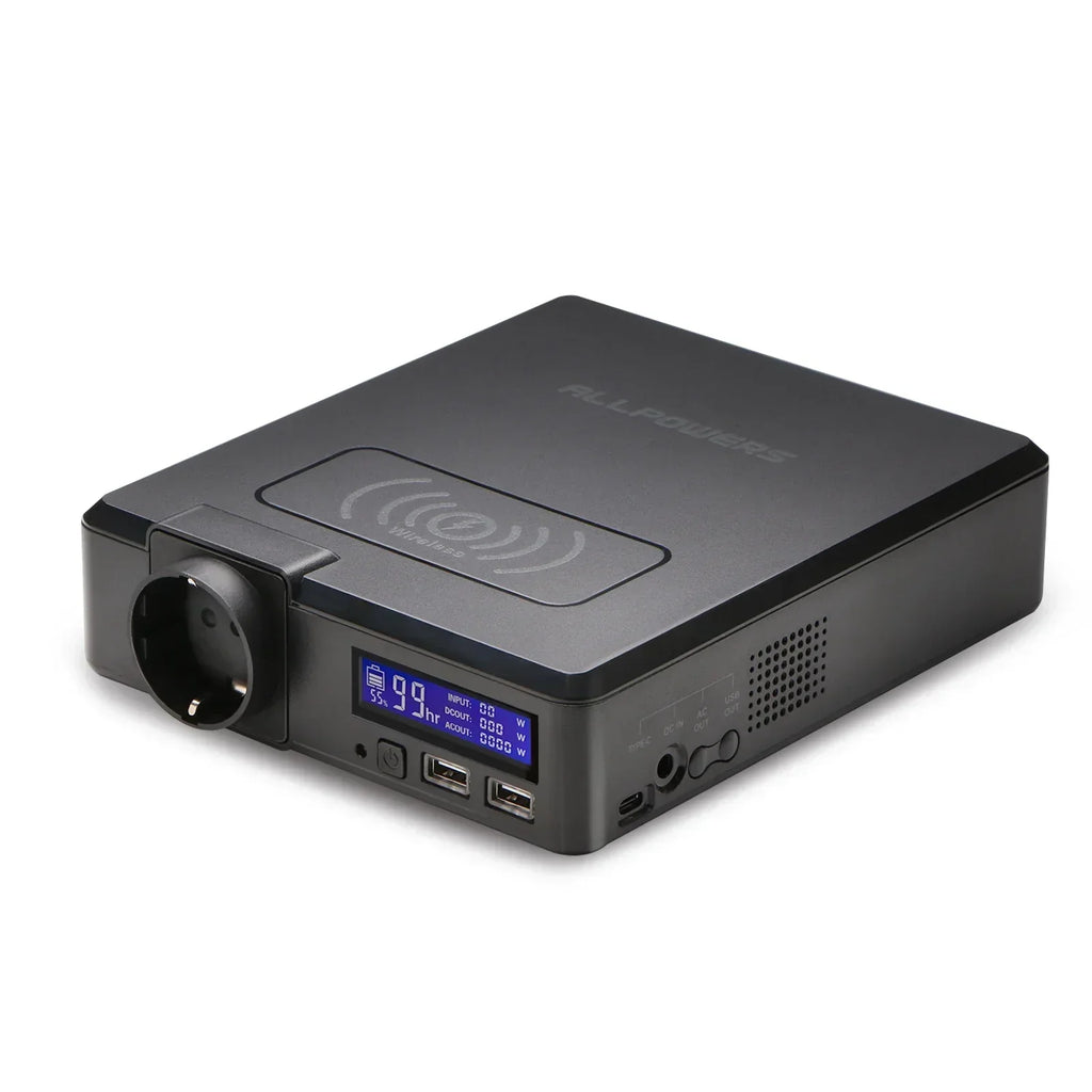Portable Power Station with Digital Screen for Multi-Device Charging - Esilora