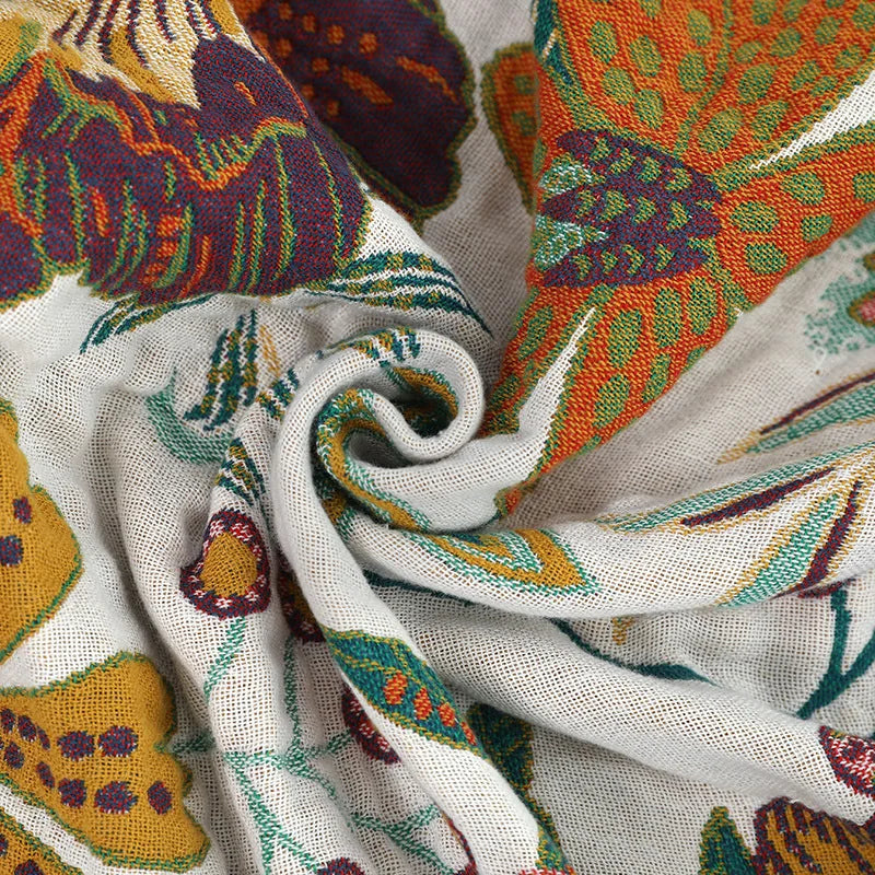 Floral Gauze Blanket for Breathable Everyday Comfort