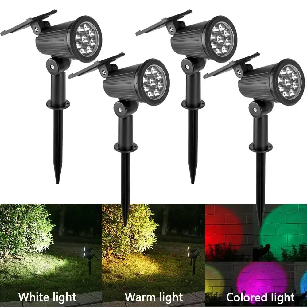 Solarer LED-Gartenstrahler für den Außenbereich - Esilora