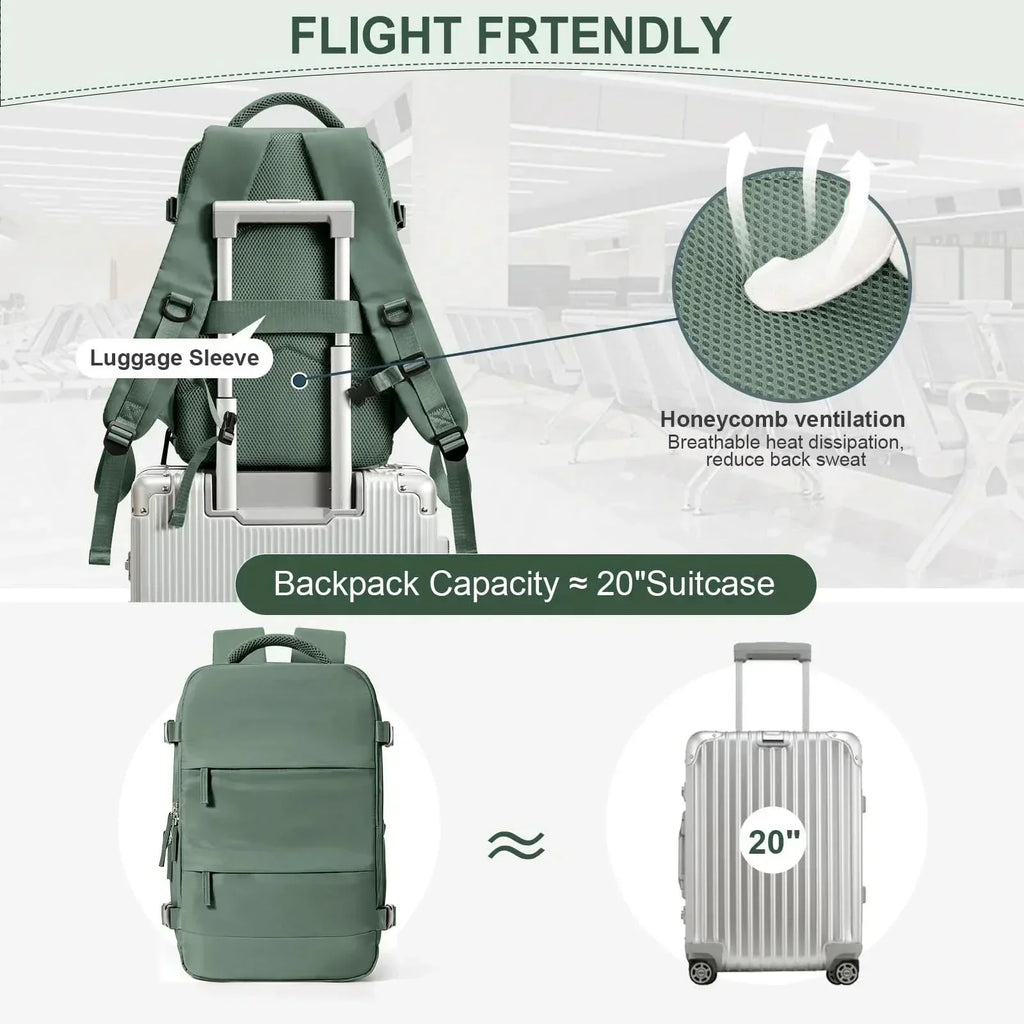 Versatile Travel Backpack For Hand Luggage, Compact And Functional