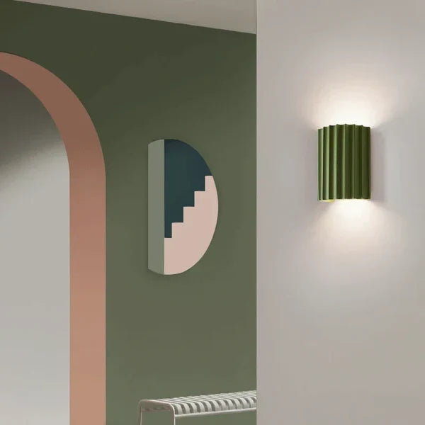Modern műgyanta fali lámpa – meleg LED-fény