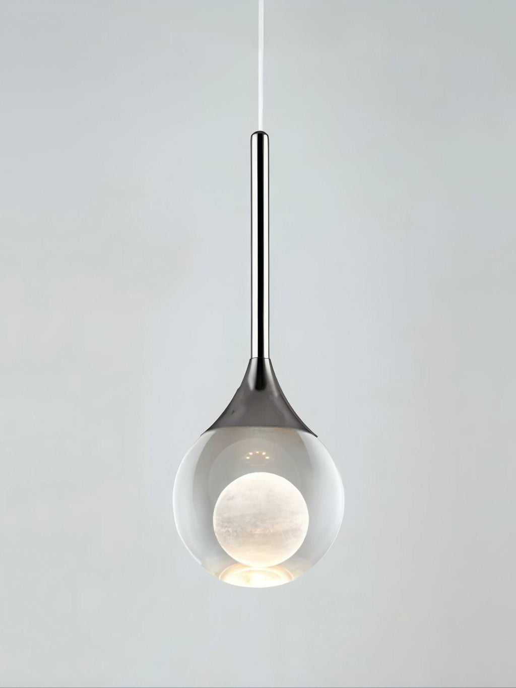 Moon klare Glas-Kugel-Pendelleuchte | Esilora