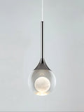 Moon klare Glas-Kugel-Pendelleuchte | Esilora