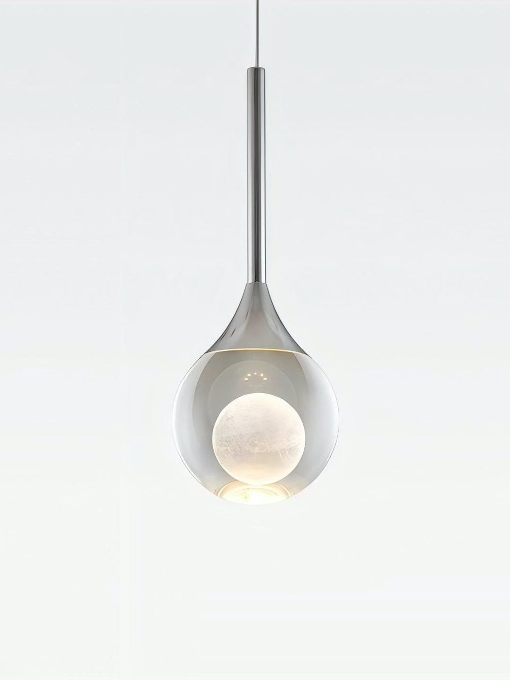 Moon klare Glas-Kugel-Pendelleuchte | Esilora