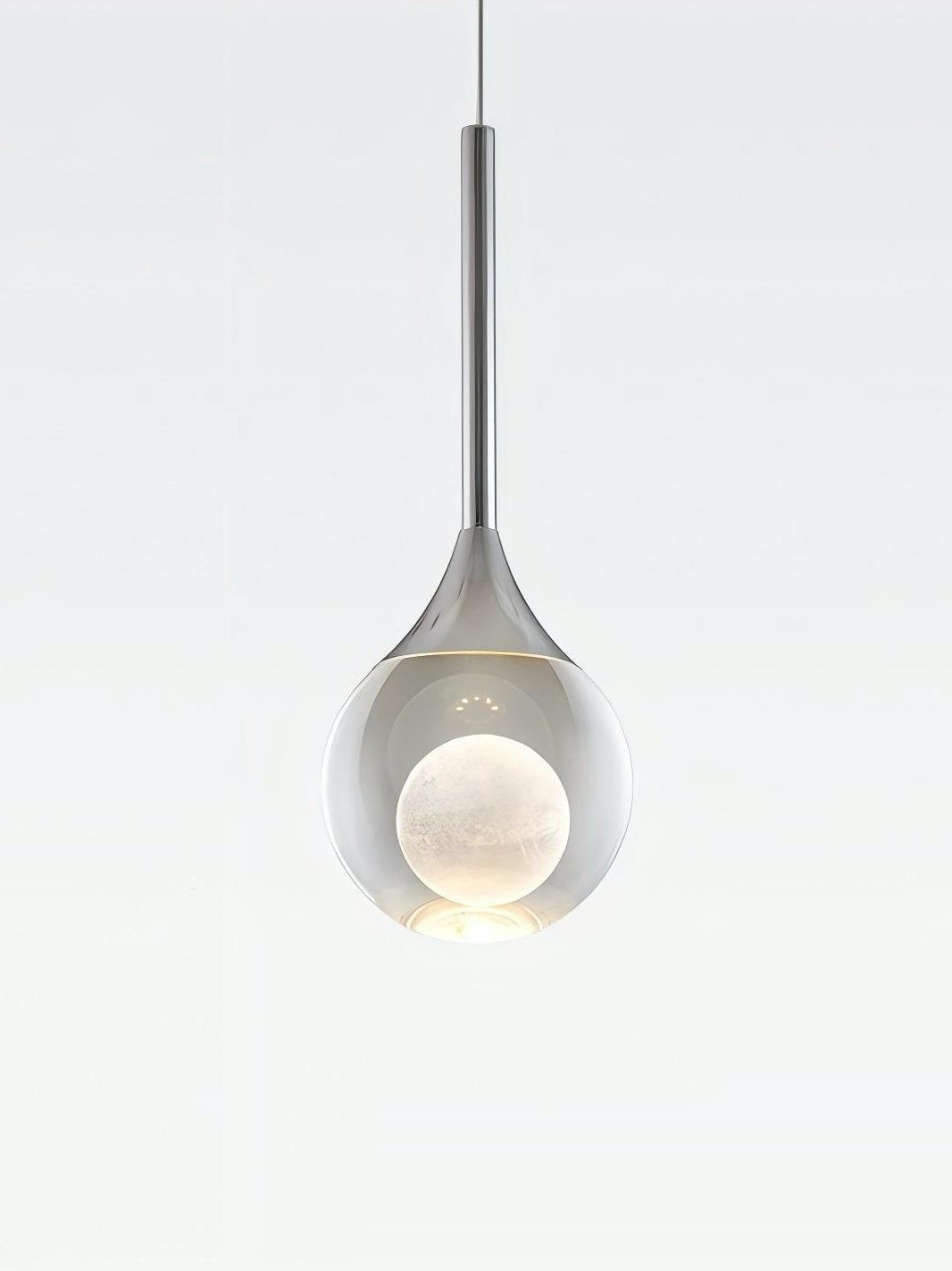 Moon klare Glas-Kugel-Pendelleuchte | Esilora