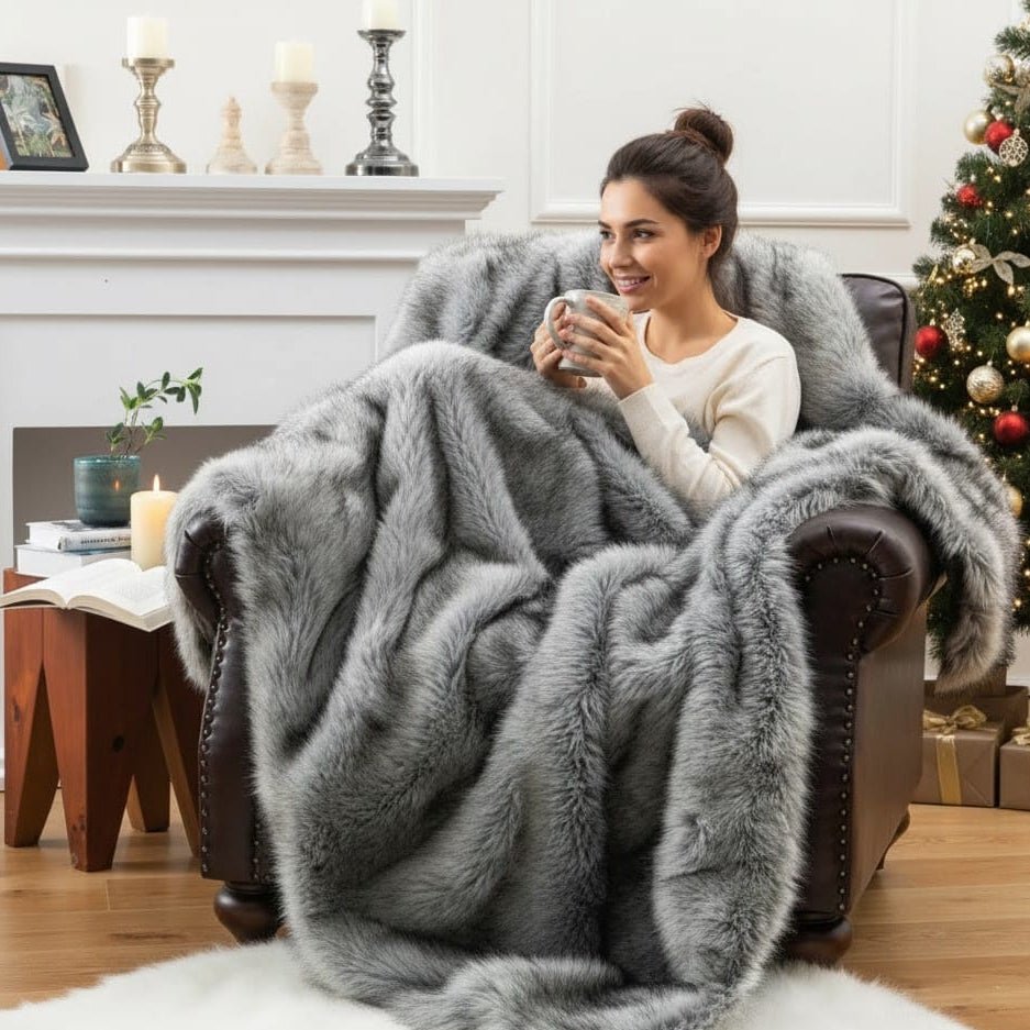 CloudNest Premium weiche und warme Kuscheldecke für maximalen Komfort (135 x 200 cm)