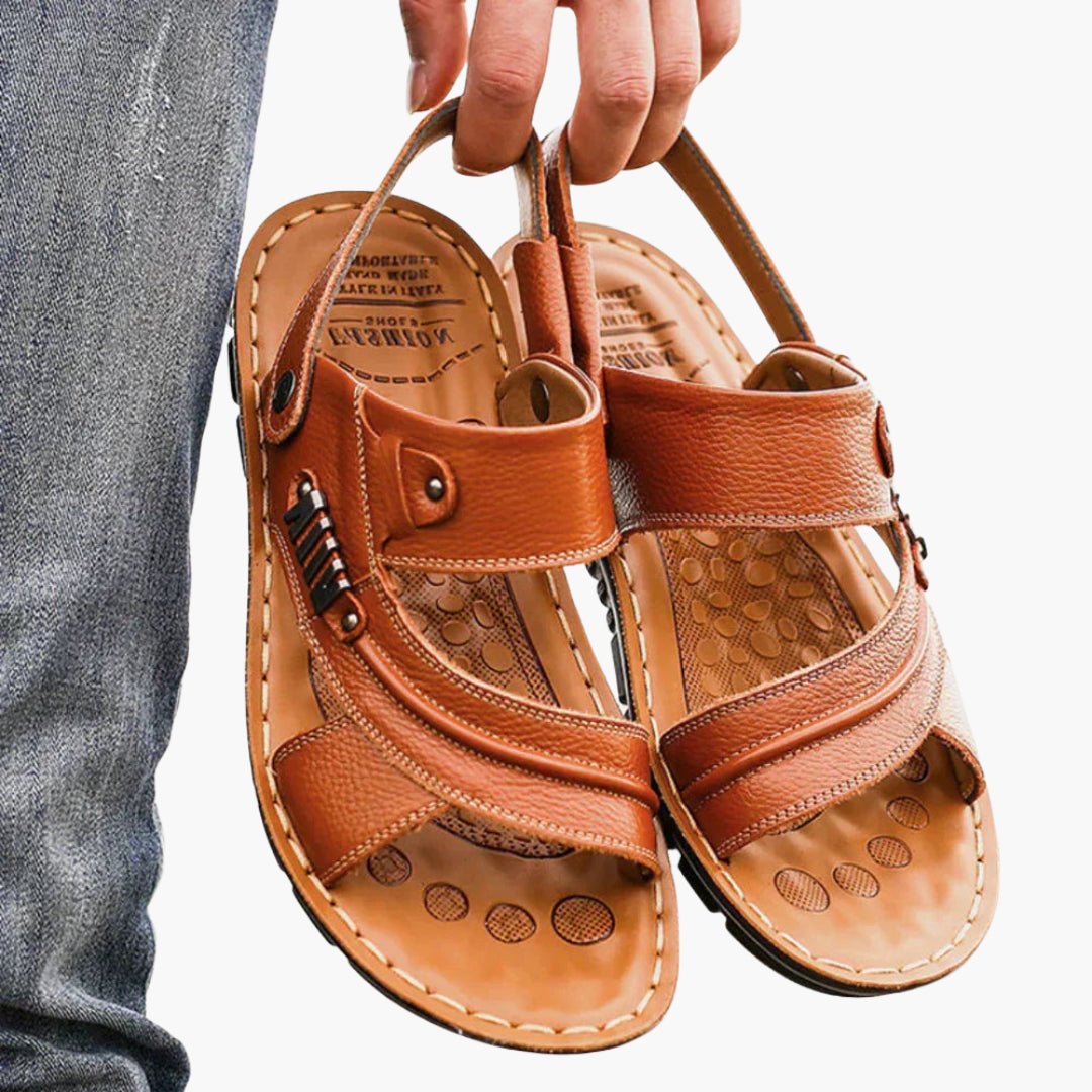 NexStride Ergonomic Men's Sandals With Adjustable Fit