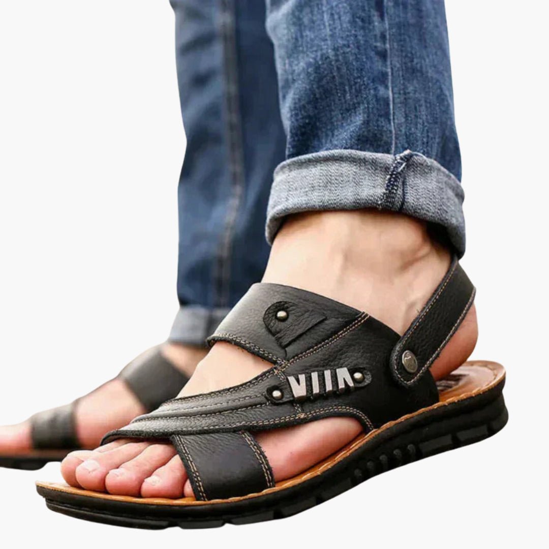 NexStride Ergonomic Men's Sandals With Adjustable Fit