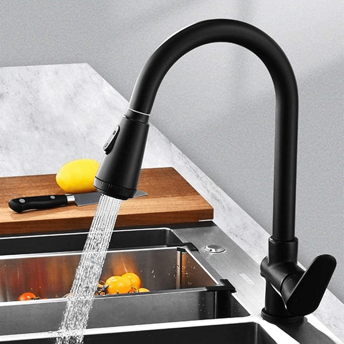 AzureFlow Modern Kitchen Faucet With Touch Sensor And Pull Out Spray Head