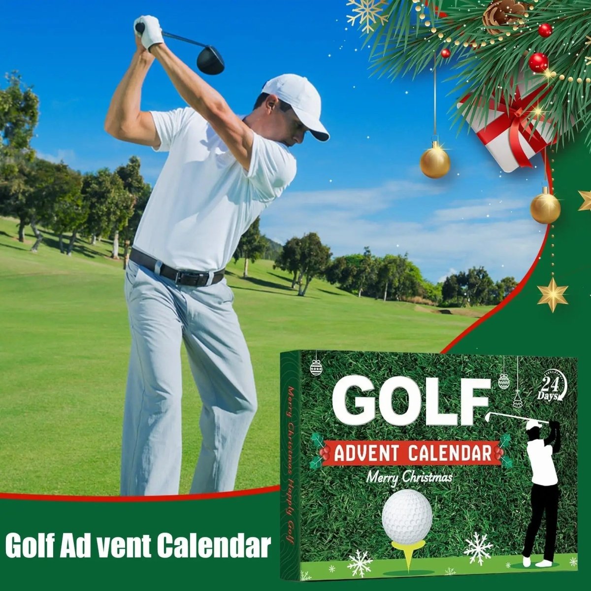 BirdieBox 2025 Ultimate Golf Advent Calendar With 24 Day Accessories For Golf Fans