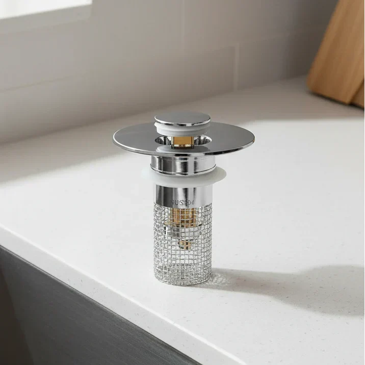 Durable Drain Stopper for Bathroom Sink and Shower Protection