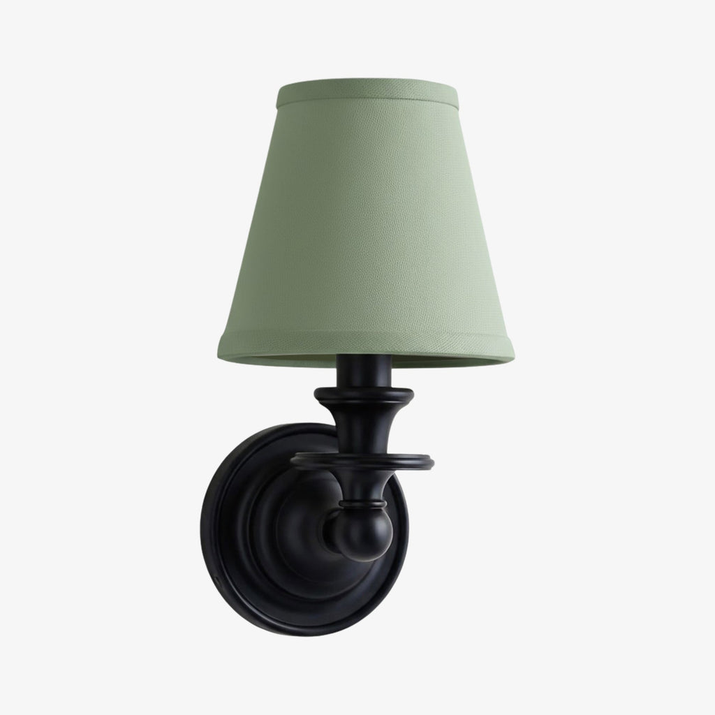 Rowan Drum Shade Wall Sconce – Fabric Sconce Light for Cozy Cottage Lighting | Esilora