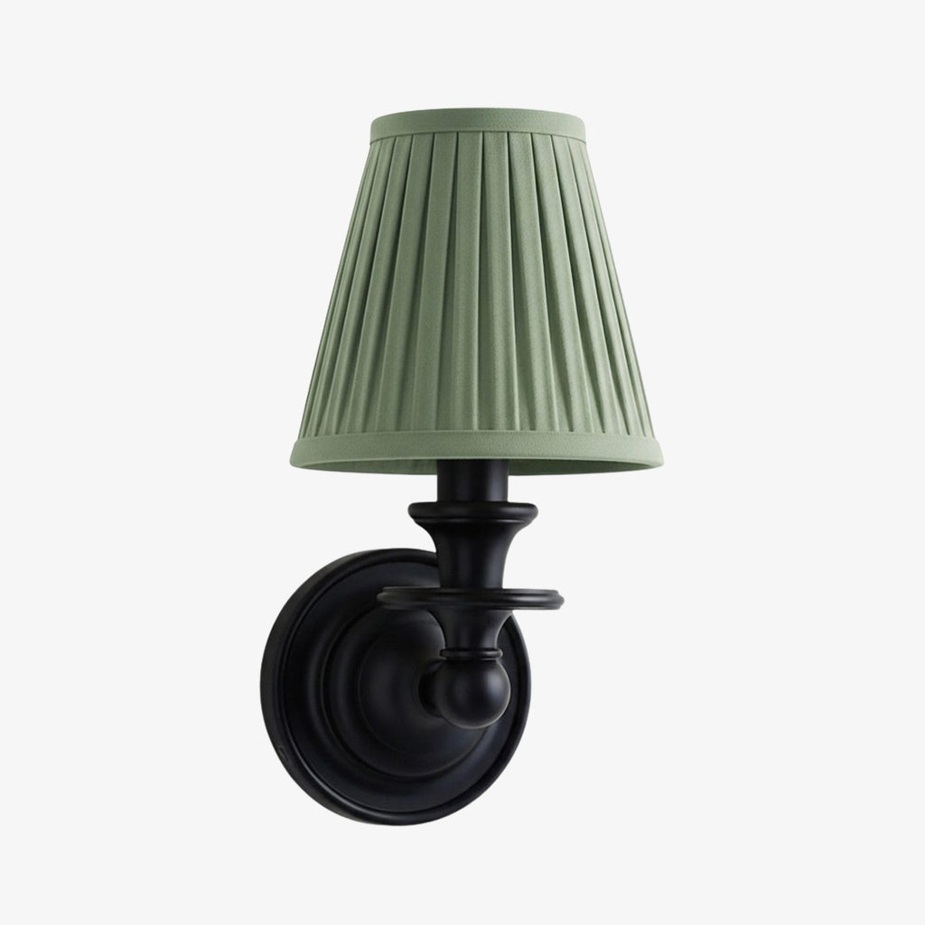 Rowan Drum Shade Wall Sconce – Fabric Sconce Light for Cozy Cottage Lighting | Esilora