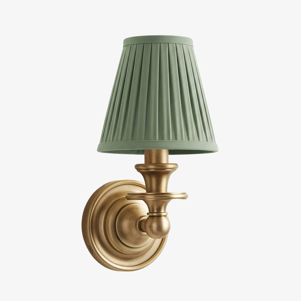 Rowan Drum Shade Wall Sconce – Fabric Sconce Light for Cozy Cottage Lighting | Esilora