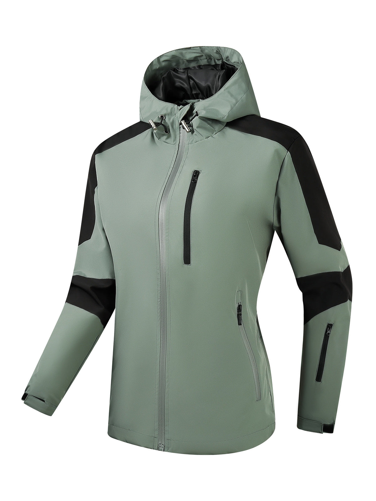 AquaVibe Women's Plus-Size Raincoat — Sporty, Weather-Resistant