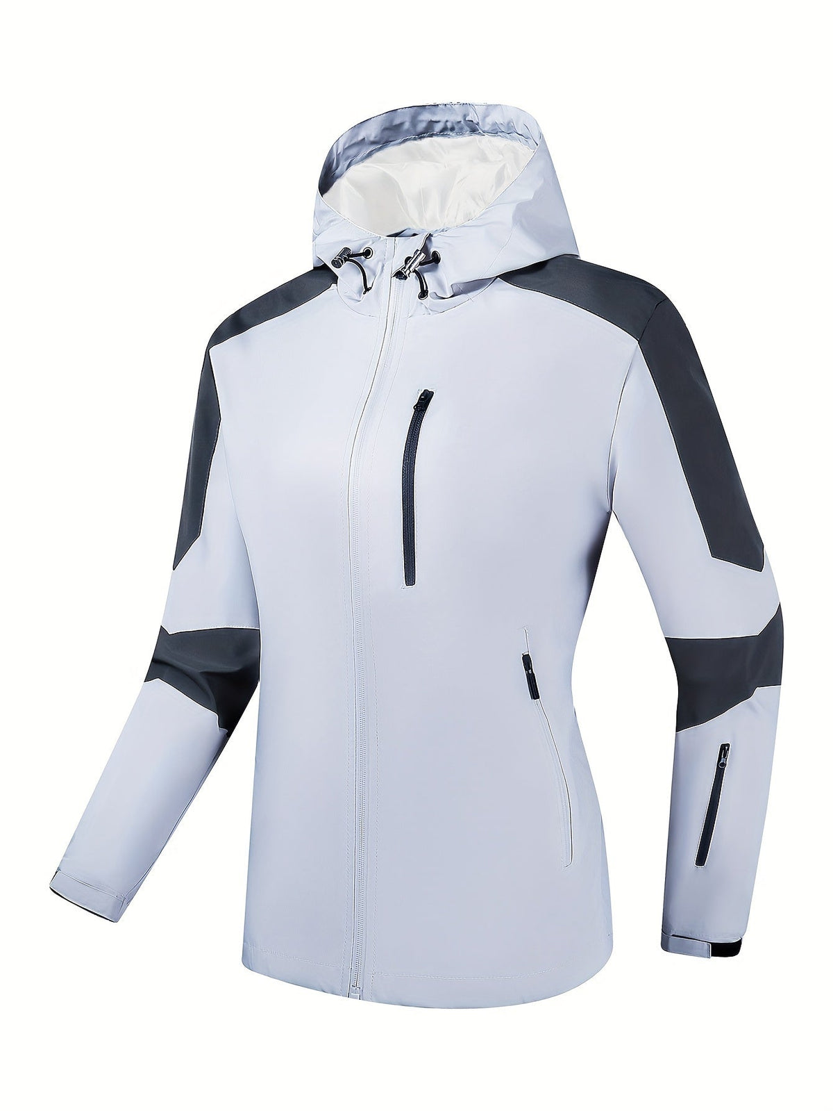 AquaVibe Women's Plus-Size Raincoat — Sporty, Weather-Resistant