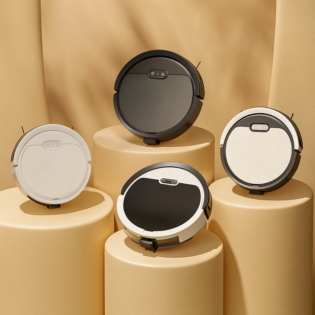 Smart appstyrd robotdammsugare — samtidig dammsugning och moppning, dubbelverkande design