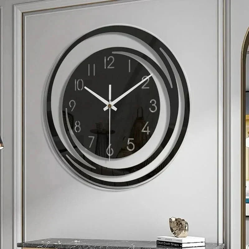 AuroraTime Acrylic Wall Clock Silent Modern Design For Minimalists
