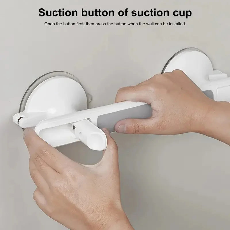 No Drill Grab Bar with Powerful Suction and Secure Hold