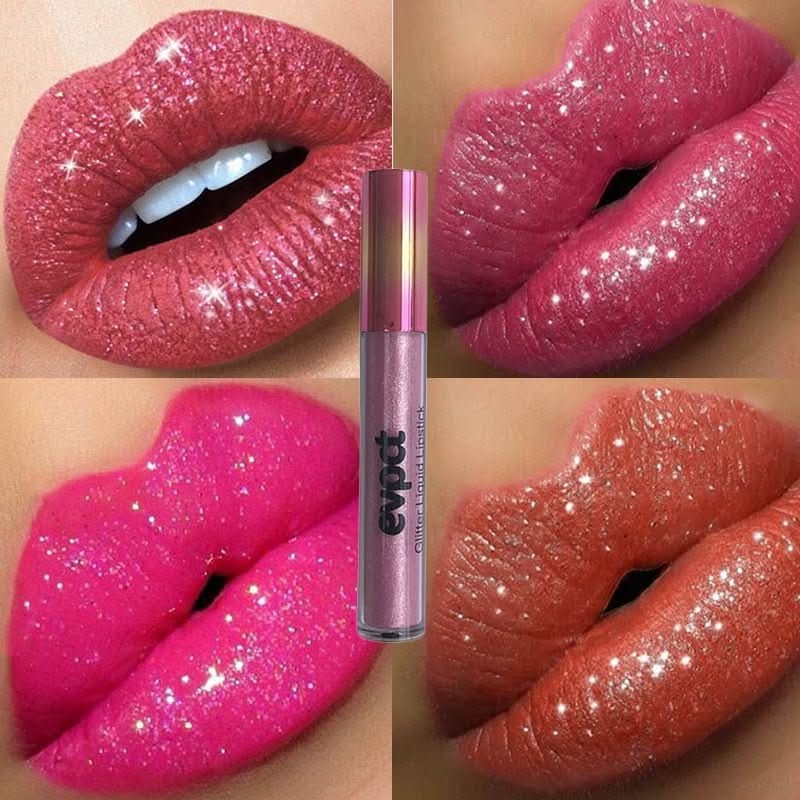 Crystal Glow Waterproof Glitter Lipstick For Festive Looks With Long Lasting Shine