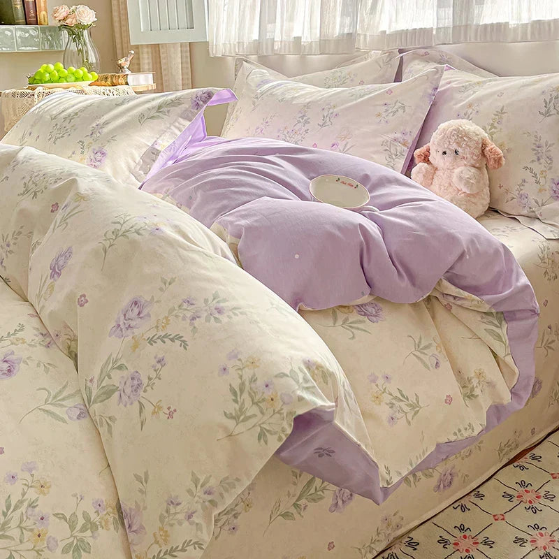 Luxury Floral Duvet Cover Set for Timeless Bedroom Style