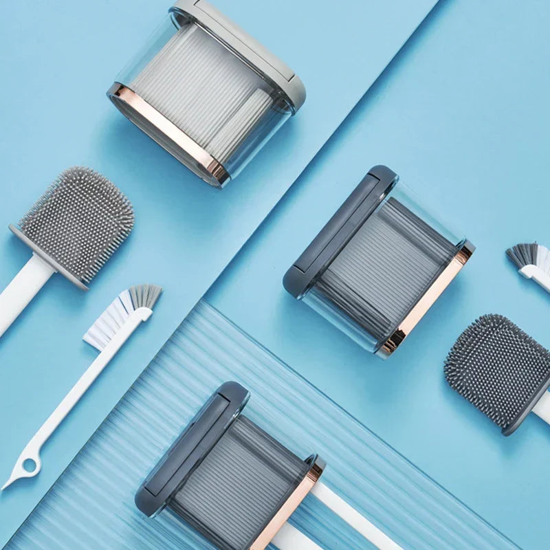 Silikone-toiletbørstesæt med holder – Esilora
