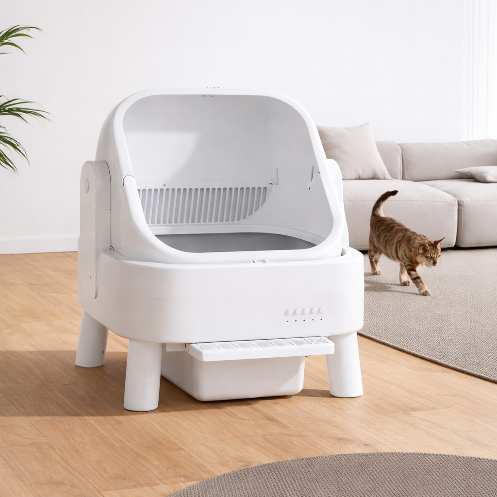 Automatic Cat Litter Box — Smart Self-Cleaning System