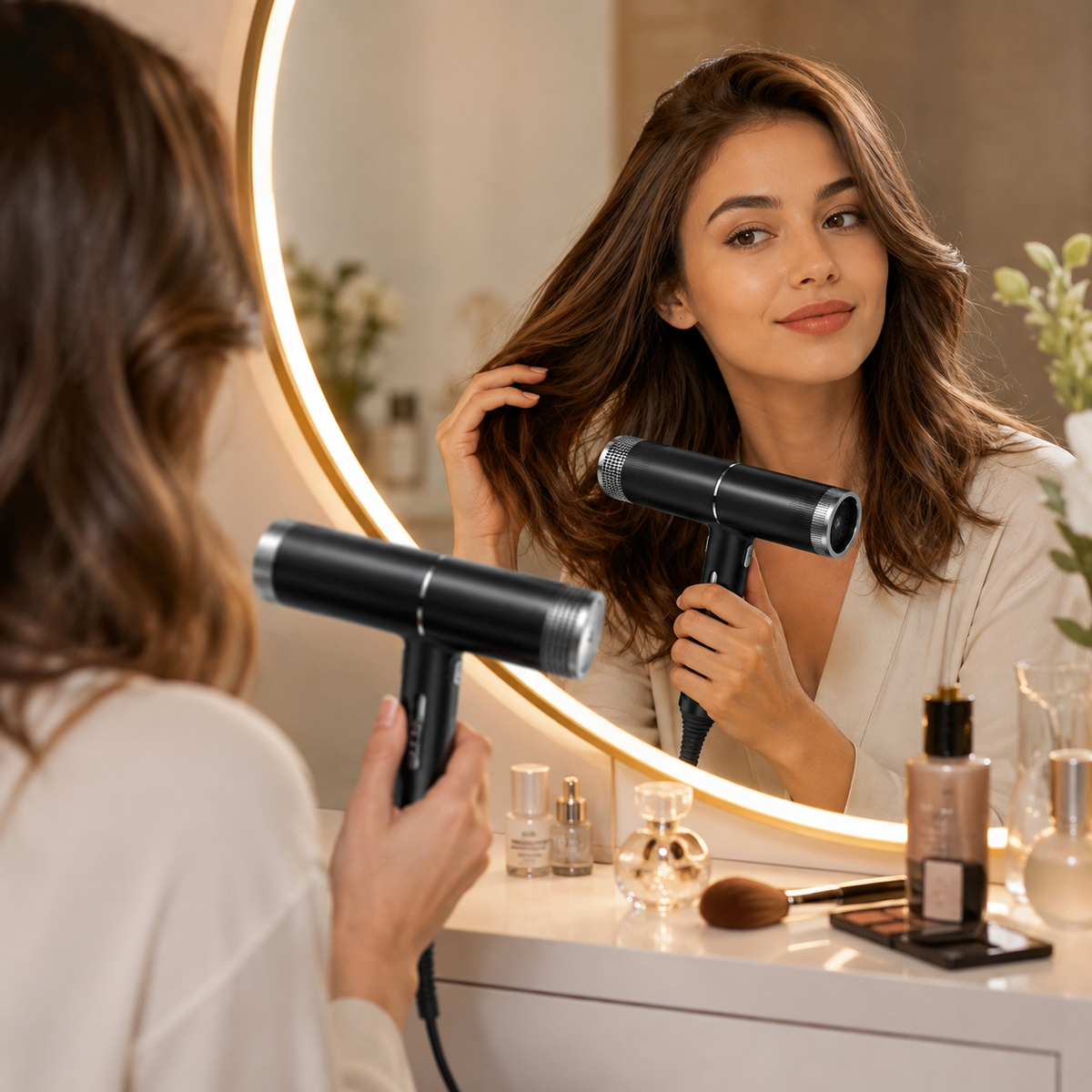 Sèche-cheveux rapide de 1100 W - Technologie ionique, résultats dignes d'un salon