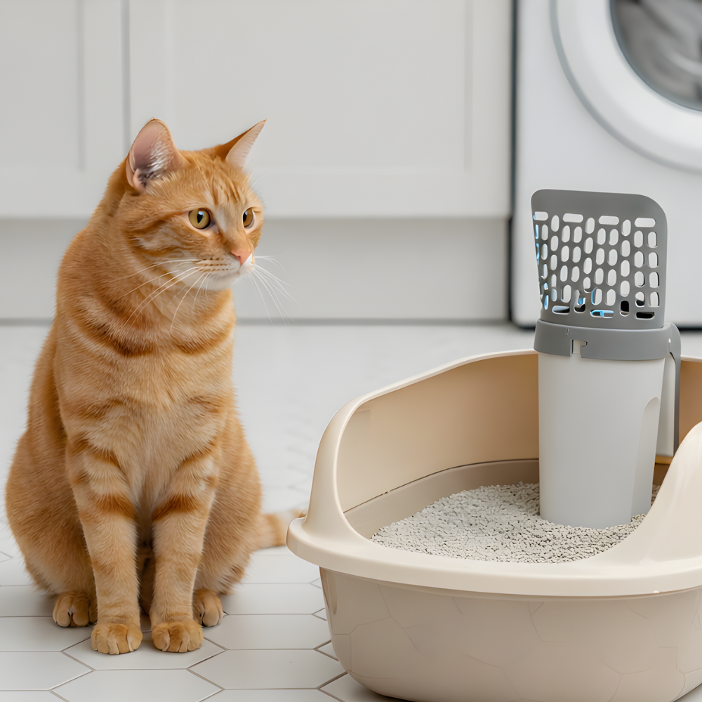 ScoopVault Integrated Litter Scoop & Waste Storage Bin