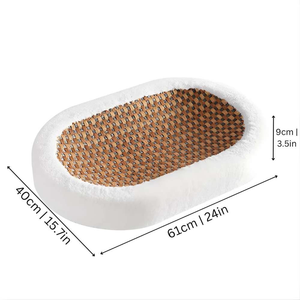 ScratchNest Curved Cat Scratch Lounge Bed — Scratch & Rest