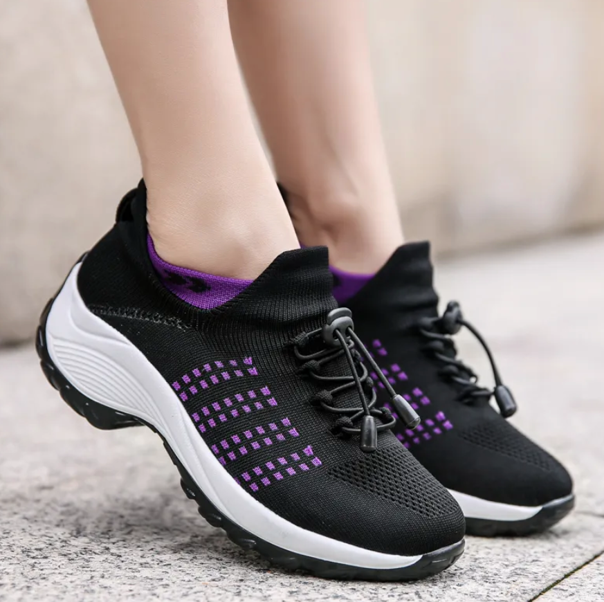 Zapatos OrthoStride para fascitis plantar con soporte de arco, alivio del dolor y horma ancha