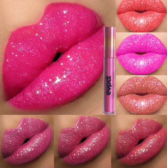 Crystal Glow Waterproof Glitter Lipstick For Festive Looks With Long Lasting Shine