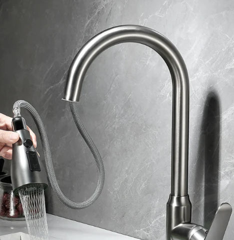 Pull-Out Sprayer Kitchen Faucet for Convenient Sink Access - Esilora