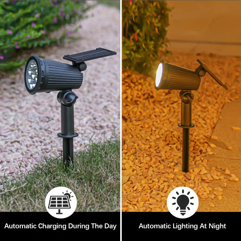 Solarer LED-Gartenstrahler für den Außenbereich - Esilora