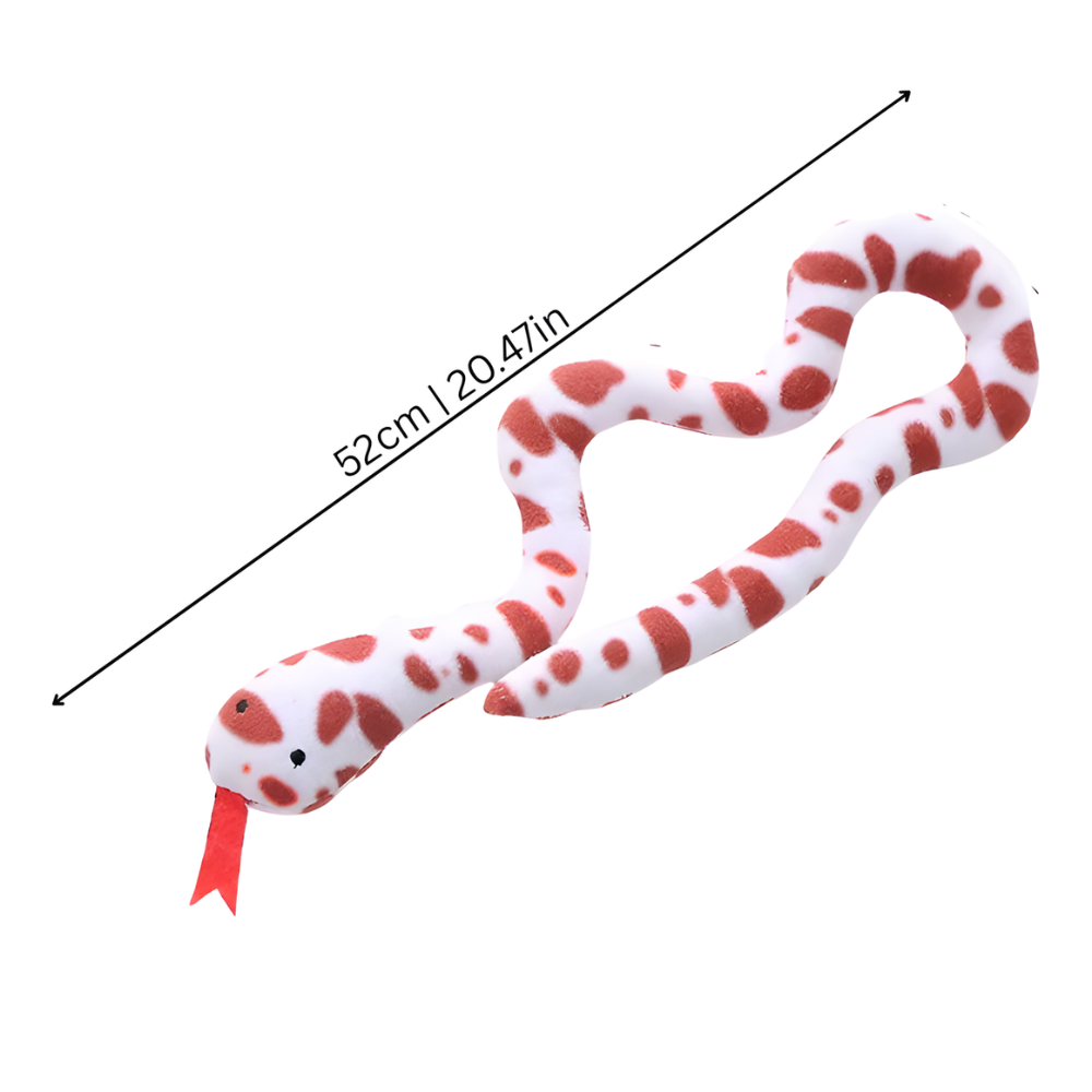 SerpentSoft Plush Snake Cat Kicker Toy — Flexible Body