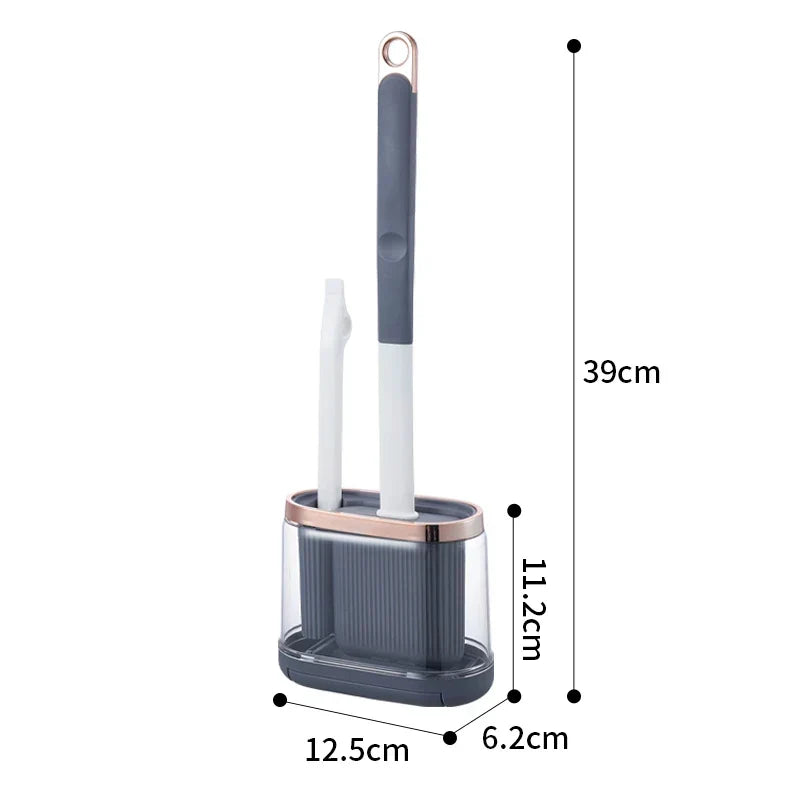 Silikone-toiletbørstesæt med holder – Esilora