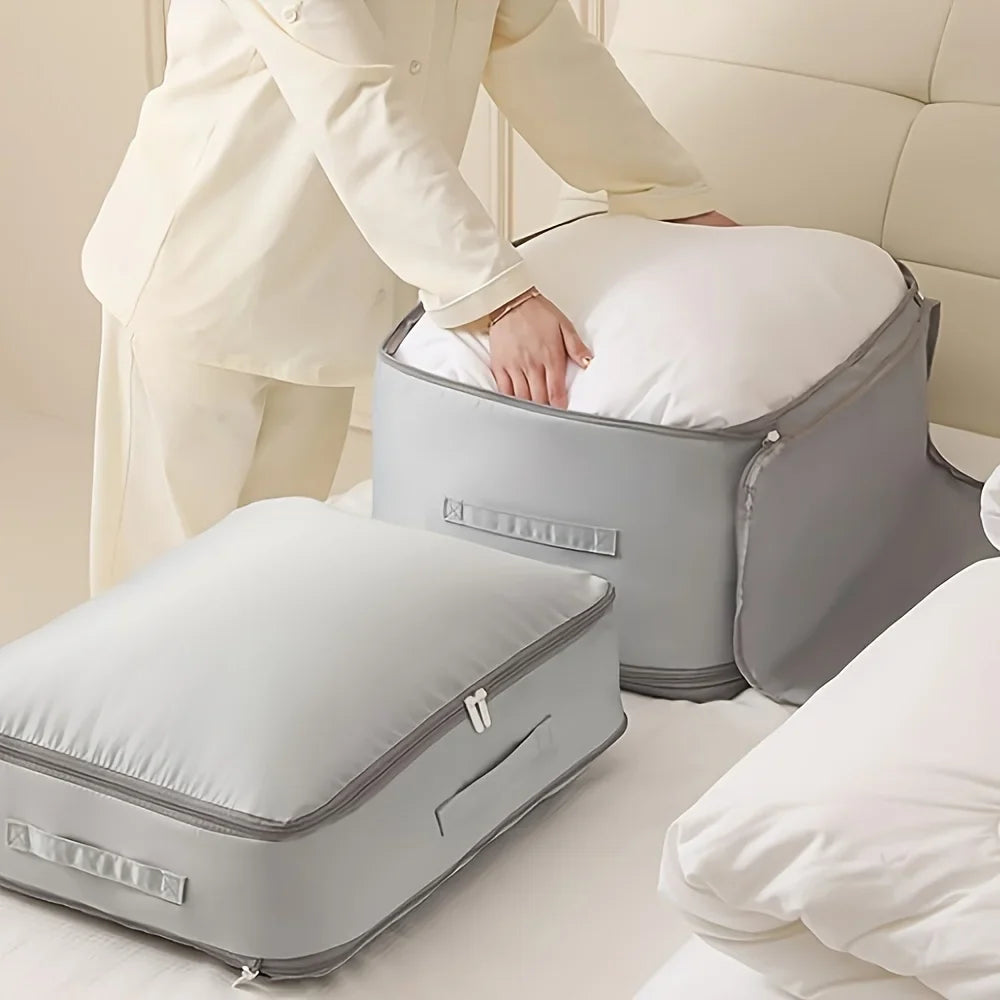Self Compressing Organizer for Neat Closet Storage
