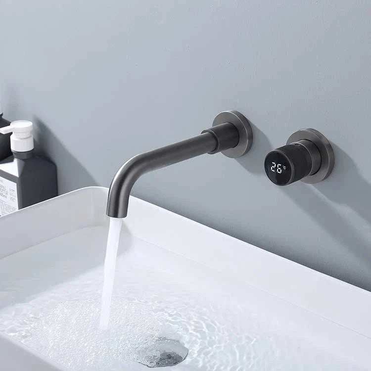 Ferond Black Brass Digital Display Bathroom Faucet – Dual-Control Cold & Hot Basin Faucet