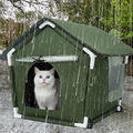 ShelterMax Weatherproof Insulated Outdoor Cat House Shelter