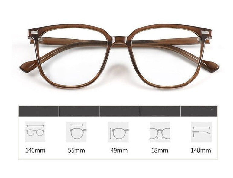 Lunettes pour myopes avec dioptries et protection contre la lumière bleue LumaFrame