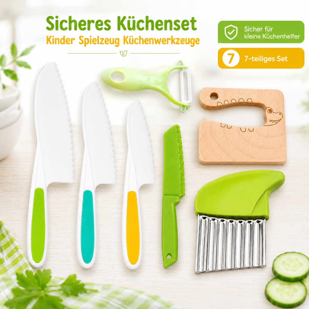 Set da cucina per il gioco di ruolo dei bambini — Utensili da cucina giocattolo sicuri
