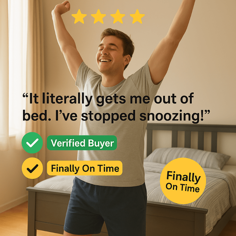 Smart Alarm Clock Rug with Pressure Sensor for Deep Sleepers - Esilora