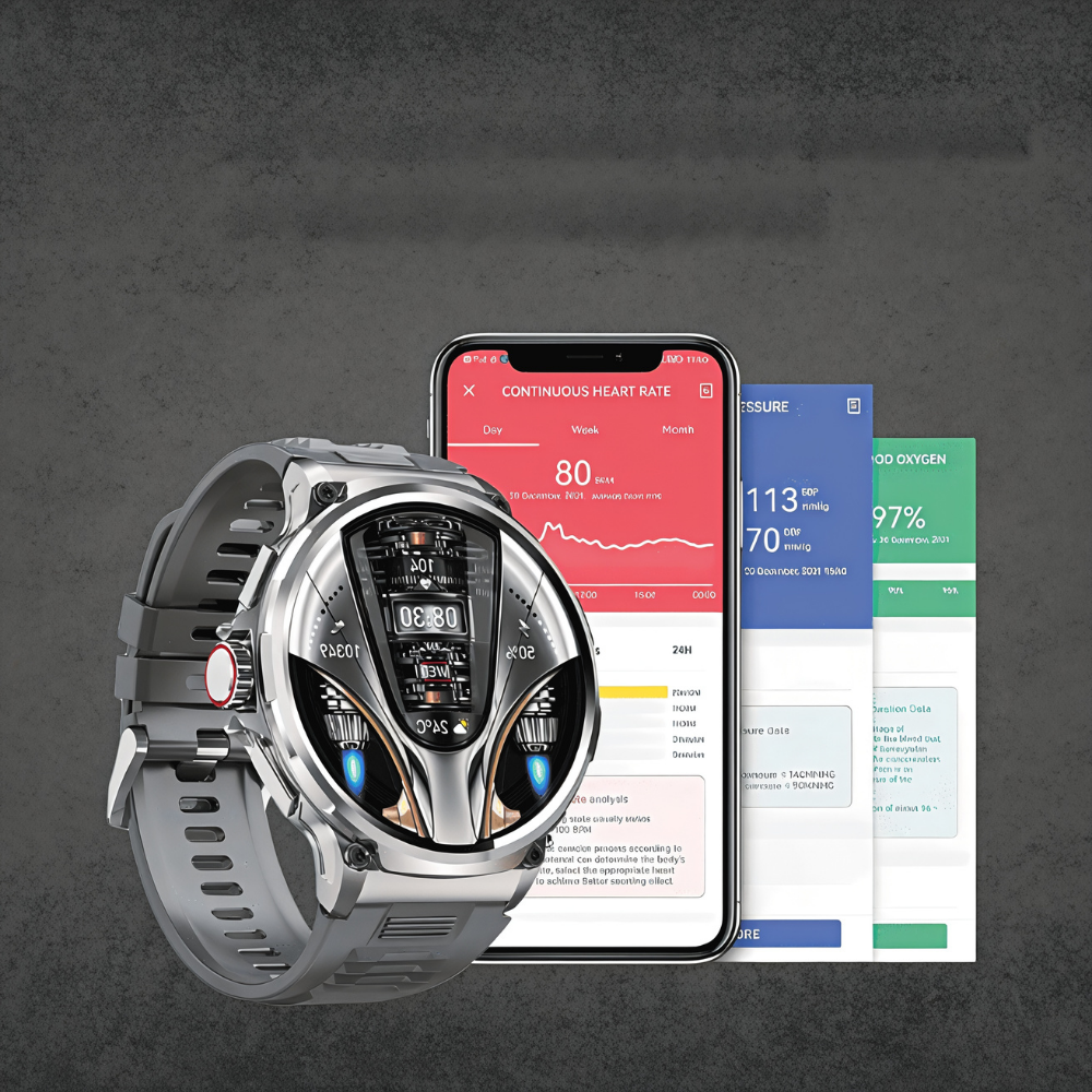 Waterproof GPS Smartwatch — 5 ATM, Rugged Build, Trail Tracking