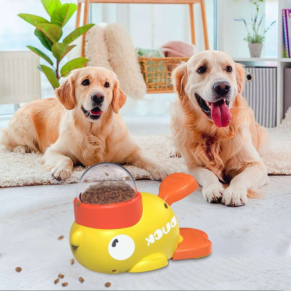 SnackMotion Interactive Rolling Dog Treat Dispenser — Slow Release