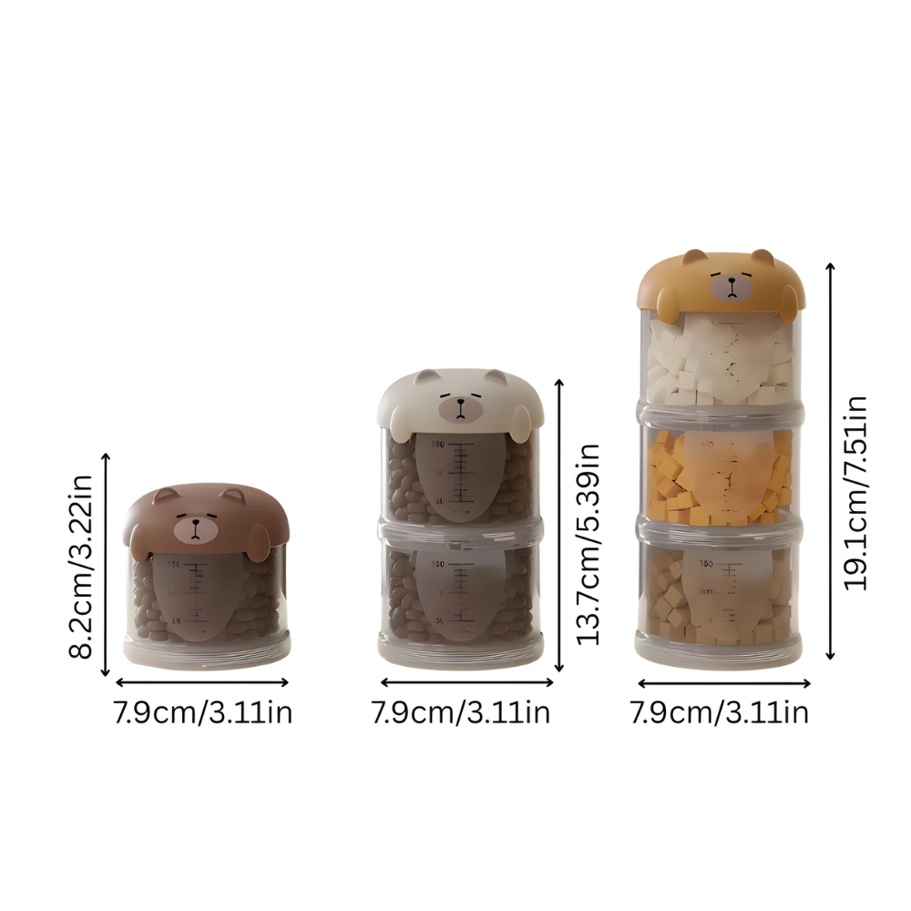 SnackStack Portable Dog Treat Dispenser — Stackable Compartments
